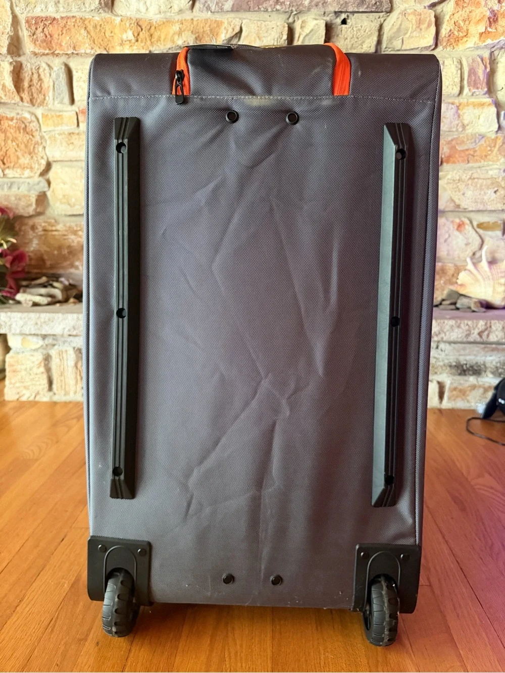 JOOLA Gray Backpack with Orange Accents